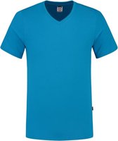 Tricorp T-shirt V Hals Slim Fit 101005 Turquoise - Maat XS