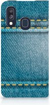 Samsung A40 Standcase Hoesje Design Jeans