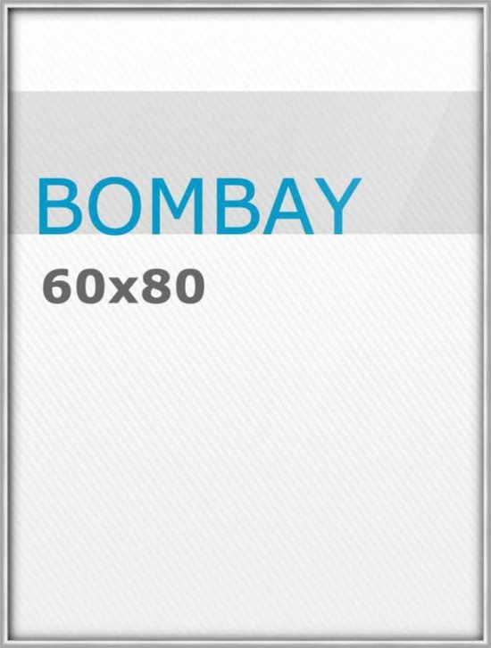 Fotokader 60x80 Plexi - Zilver Kunststof Bombay |