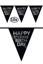 10x Vlaggenlijn HAPPY F*CKING BIRTHDAY