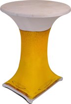 Statafelhoes Hospitality Stretch Design D1 Ø80-85cm Print Bierglas(00091)