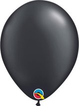 Qualatex Ballonnen Metallic Zwart 13 cm 100 stuks
