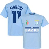 Lazio Roma Signori 11 Team T-Shirt - Licht Blauw - L