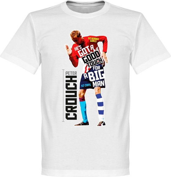 Peter Crouch T-Shirt - Wit - XXXL