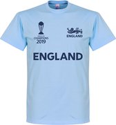 Engeland Cricket WK 2019 Winnaars T-shirt - Lichtblauw - Kinderen - 140