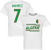 Algerije Mahrez 7 Team T-Shirt - Wit - XXXXL