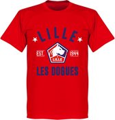 OSC Lille Established T-Shirt - Rood - XS