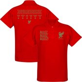 Liverpool Allez Allez Allez Polo Shirt - Rood - 4XL