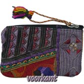 Portemonnee of ritstasje met leuke frisse kleuren, uniek en handgemaakt