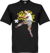 Zlatan Script T-Shirt - Zwart - Kinderen - 116