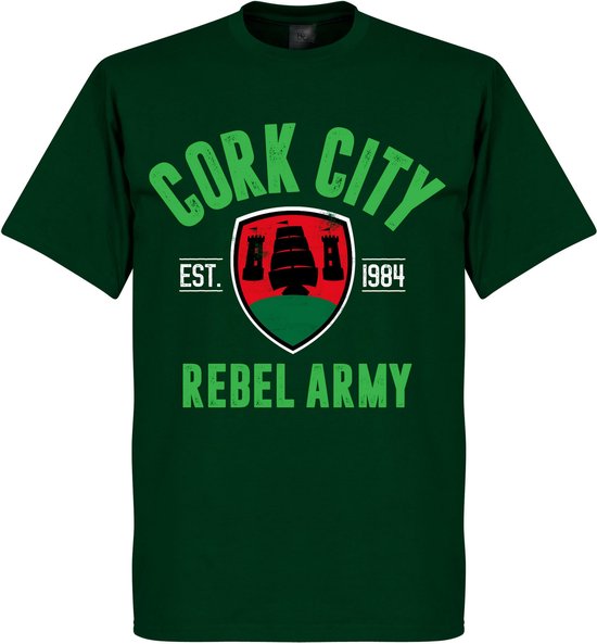 Cork City Established T-Shirt - Donker Groen - L