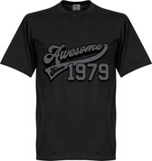 Awesome Since 1979 T-Shirt - Zwart - S