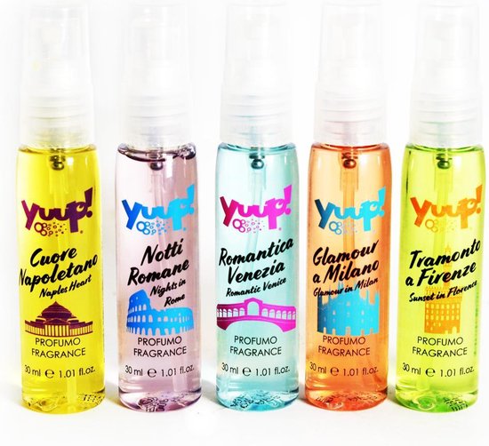 Yuup! Set van 5 hondenparfums Love in Italy Collectie 5x30ml