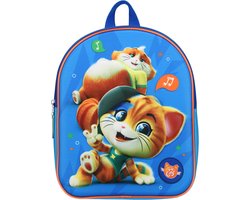 44 Cats Just Chillin' (3D) Blue Kinderrugzak 3D - 9,3 l - Blauw