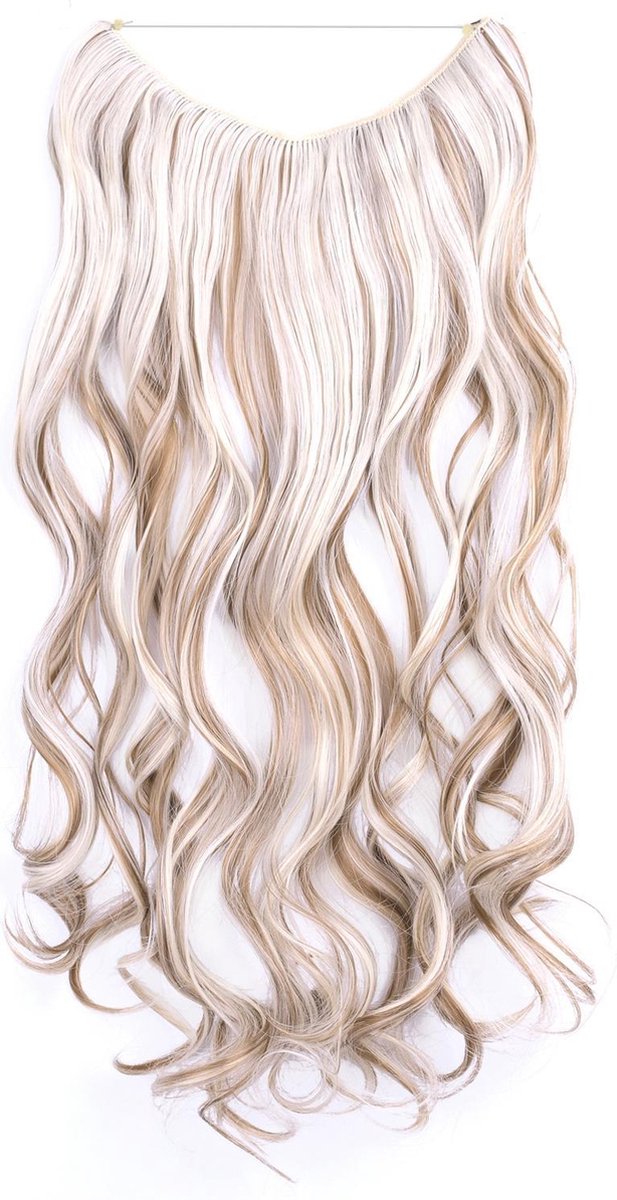 Wire hair extensions wavy blond - F6P/613