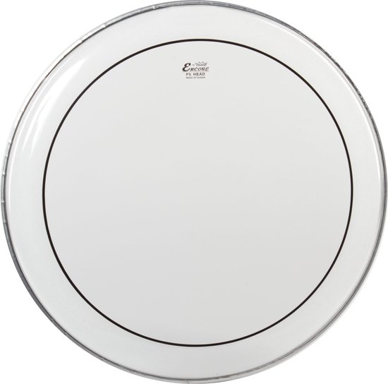 Peau De Batterie Remo Ambassador Blanc Gratté 24" – Pour Son Ouvert Et Chaud – Idéal Jazz, Pop, Blues
