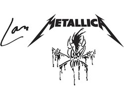 Ahead Sticks Lars Ulrich Aluminium Sticks, LU-SGL, metallica, Long Taper - Accessoire voor drum