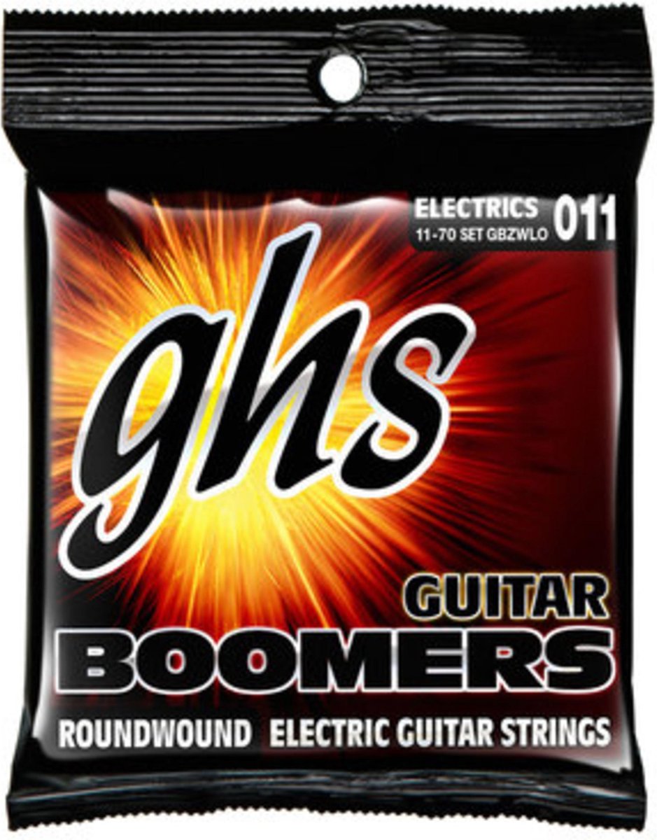 GHS GBZWLO Boomers Low Tuned Heavyweight snarenset gitaar