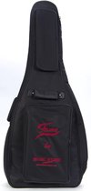 Fame Classic gitaar Gigbag Deluxe zwart/rood Logo - Tas voor klassieke gitaren