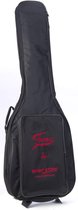 Fame E-gitaar Gigbag Basic zwart/rood Logo - Tas voor elektrische gitaren