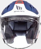 Helm MT Jet Avenue sv Crossroad blauw/rood XL