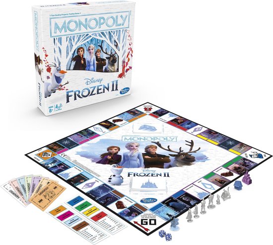 Thumbnail van een extra afbeelding van het spel Monopoly Frozen 2 - Bordspel