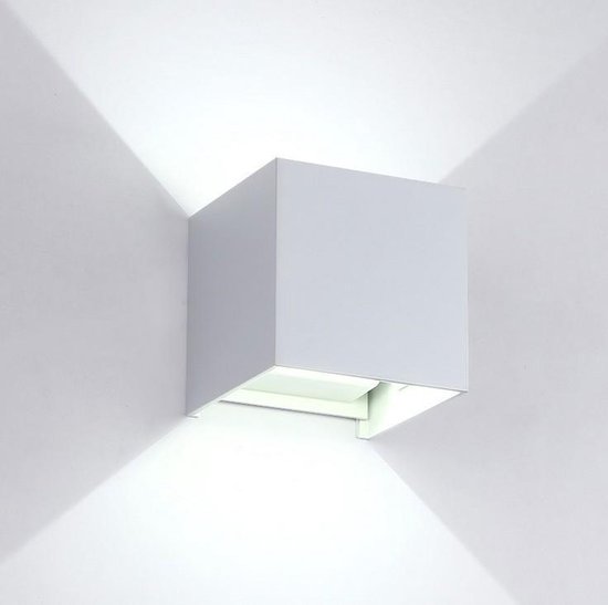 Led wandlamp - The cube - Waterdichte ledverlichting IP65 - sfeerverlichting - 7 Watt - binnenverlichting - buitenverlichting - tuin