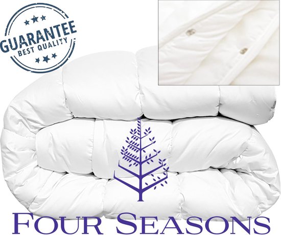 My Lovely Bed - 4 Seizoenen dekbed - Wit - 140 x 200 cm - 3 in 1 (200 g/m² en 300 g/m² = 500 g/m²) - Warm voor de winter/Licht voor de zomer