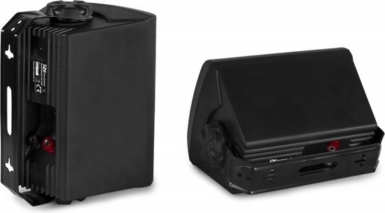 Buiten speakers - Power Dynamics BT10 versterker met Bluetooth en 4'' zwarte speakers