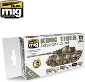 AMMO MIG 7166 King Tiger Exterior Colors Vol.2 (Takom edit.) - Acryl Set Verf set
