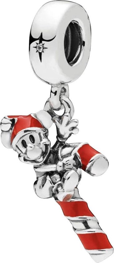 Zilveren bedel Kerst | Disney Mickey Zuurstok Bedels Charms Beads 925... | bol.com