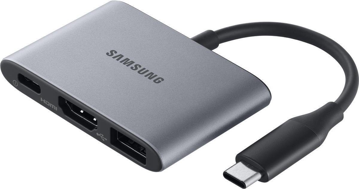 Adaptateur multiport Samsung USB-C vers HDMI USB 3.1 et PD 3.0 - EE-P3200BJ  - argent