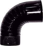 Bocht 90° Emaille Zwart 0.5mm (175mm)