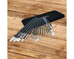 Artina Penselenset Amsterdam – 16 Penselen in Set in Pop Up Houder - Schilderpenseel met Etui