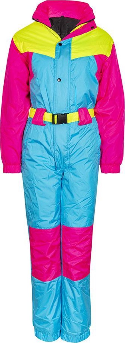 Funky Alps Fout Skipak 80's / Vintage Onesie Skipak / Wintersport / Apres-ski / Carnaval / Fout feest / Foute Skipakken / Flourescerend / Neon