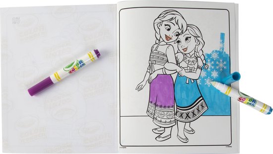 Crayola Color Wonder Frozen 2 - Kleurboek met 5 knoeivrije viltstiften - Crayola