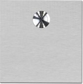 Deurbel RVS boven 100x100mm  ZONDER TEKST