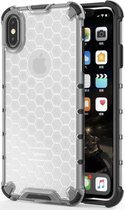 Honinggraat Back cover voor Apple iPhone XR | Transparant | Hard PC | Shockproof | TPU Finish