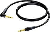 Procab CLA650 mono 6,35mm Jack professionele kabel met haakse connector - 1,5 meter
