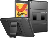 iPad 2021/2020 Hoes - 10.2 inch - Stevige tablethoes met screenprotector - Zwart