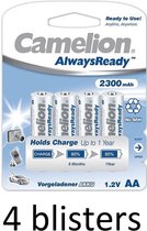 Camelion AA oplaadbare batterijen 2300mah - 16 stuks