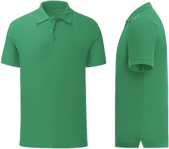 Senvi Getailleerde Polo zacht aanvoelend Kleur groen - Maat XXL