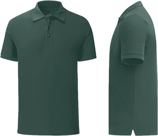 Senvi - Fit Polo - Tailored - Taille XL - Couleur Vert foncé - (Soft touch)