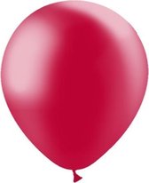 Rode Ballonnen Metallic 30cm 50st