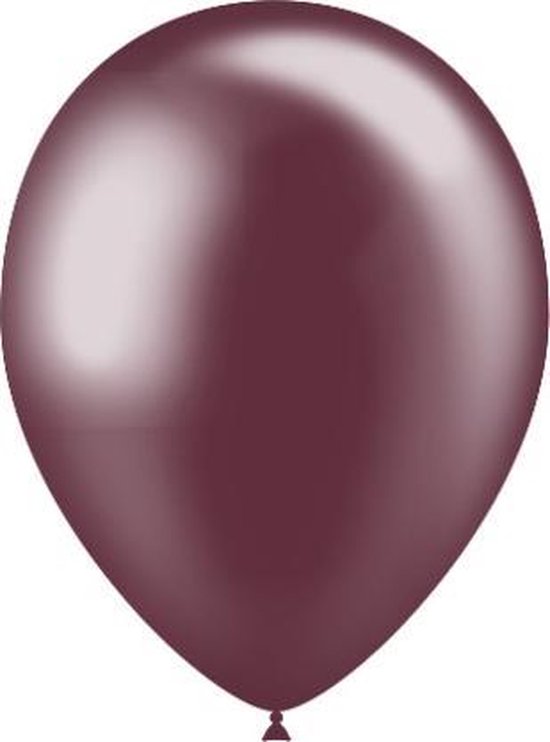 Bordeaux Rood Ballonnen Metallic 25cm 50st