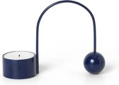 Ferm Living Balance Theelichthouder/Waxinelichtjeshouder Donkerblauw