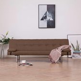 Slaapbank Bankstel 3-zits Stof Bruin (Incl FLEECE deken) - Loungebank - Woonkamer bank - Slaapbank - Bedbank - Verstelbare bank - Logeerbed