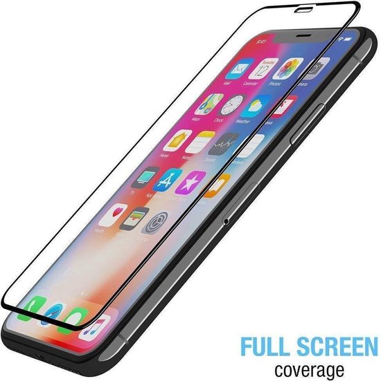 HB Glas Geschikt voor Apple iPhone 11 Pro Max Glas - High Impact Anti-Glare Mat Glass - Zwart