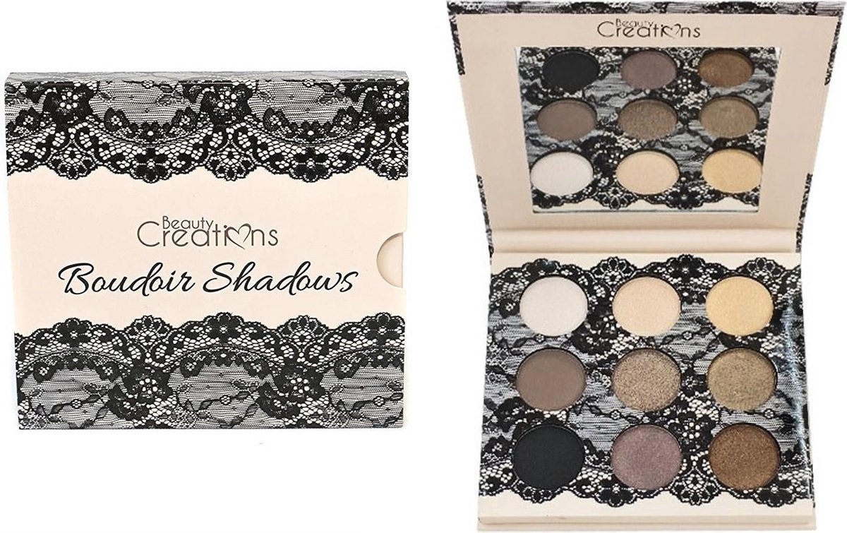 Beauty Creations Boudoir Eyeshadow Palette - 9 Matte & Shimmer Shades - E9BSB - Beauty Creations