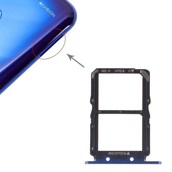 Plateau Porte-SIM Et Micro SD Noir - Compatible Huawei Honor 9 STF-L09 - Neuf D'origine